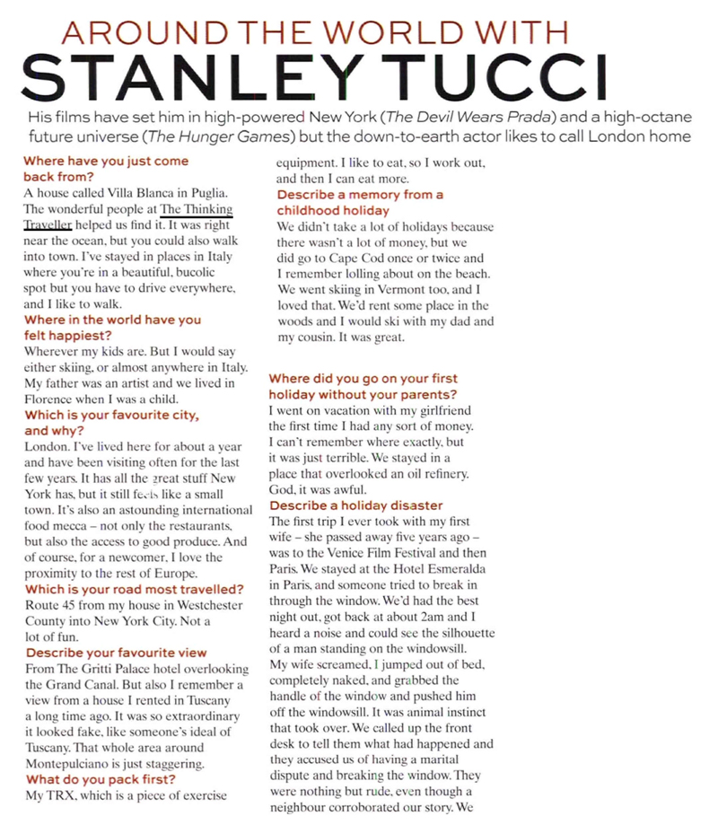 Conde Nast Traveller Oct 2014